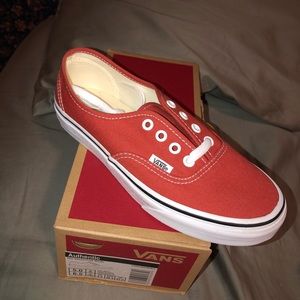 Red authentic vans
